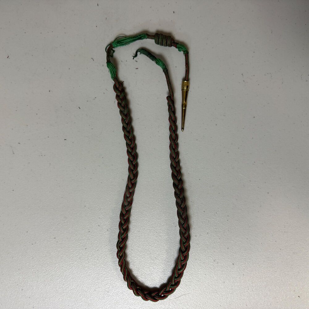 WW1 US Army Fourragere Award French Cord Military Regulation Shoulder Decoration